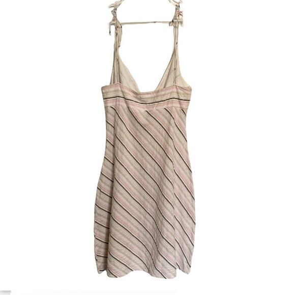 GUESS Diagonal Stripe Strappy Midi Summer Dress Womens Medium - Picture 12 of 16